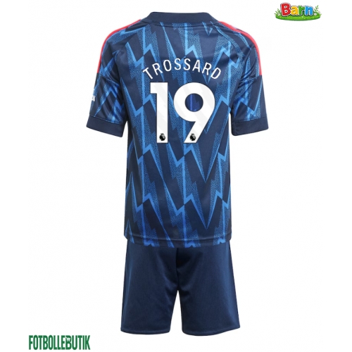 Arsenal Leandro Trossard #19 Bortaställ Barn 2025-26 Kortärmad (+ Korta byxor)